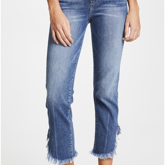 Paige cropped fringe jeans 30"waist - Picture 1 of 2